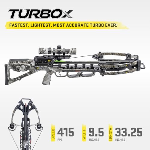 TenPoint Turbo X Crossbow Vektra - 415 FPS with 100-Yard RangeMaster Scope & ACUslide System
