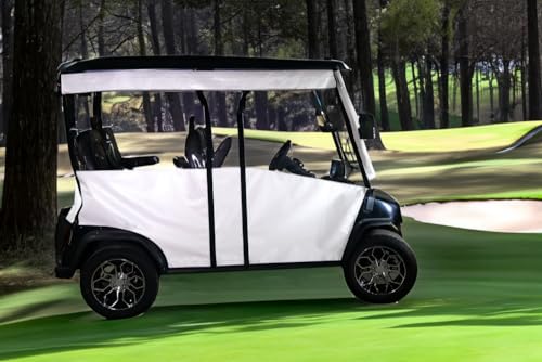 DOORWORKS GOLF CART ENCLOSURES DoorWorks Track Enclosure Black Sunbrella Canvas Evolution D5