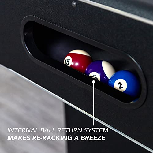 Hathaway Hustler 8-ft Pool Table with Ball Return Blue