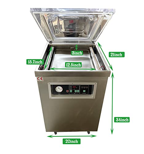 TECHTONGDA Stainless Steel Vacuum Sealer Packaging Machine for Fruits & Vegetables Silver