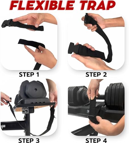 Yes4All Selectorized Dumbbell Set 55 Lbs Pair Black