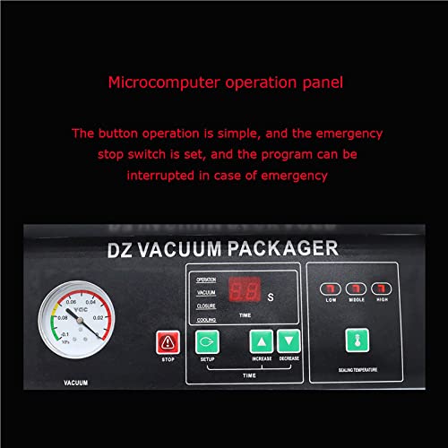 LGXEnzhuo Single Chamber Vacuum Packaging Machine 110V 900W Silver