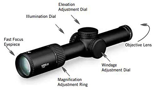 Vortex Viper PST Gen II 1-6x24 Second Focal Plane Riflescope Black