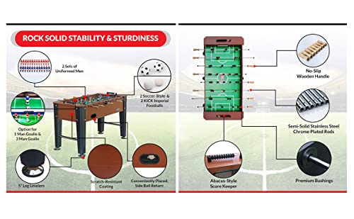 KICK Venture 55" Foosball Table Chestnut / Black