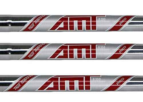 TRUE TEMPER AMT Steel Iron Shafts .355 Taper Tip - Set of 8 (Red)