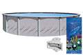 Wilbar 24-Foot Round Above-Ground Pool with Antilles Dolphin Liner