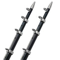 TACO Metals CWR Taco 18" Telescopic Outrigger Poles HD 1-1/2" Silver/Black