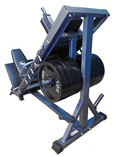 TDS 4-Way Hip Sled Leg Press HACK Squat Calf Raise DLX Pads Grey & Black