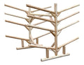 Log Kayak Rack 8-Place Canoe and SUP Storage Rack Natural