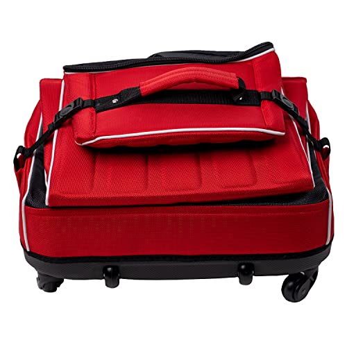 Izzo High Roller Golf Travel Bag - Golf Club Travel Cover - Red/White
