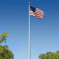 Super Tough Commercial Grade 20ft Sectional Flagpole Clear Finish