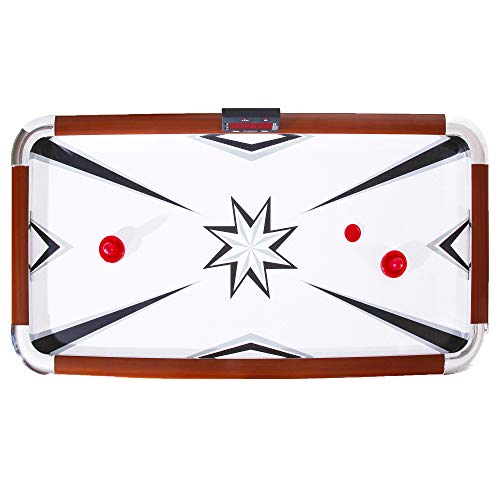 Hathaway Midtown 6' Air Hockey Family Game Table Cherry Wood