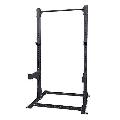 Body-Solid SPR500 Half Rack Squat Stand with Pull Up Bar Black