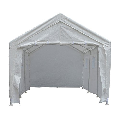 King Canopy Hercules 10x20 Ft Enclosure Kit Steel Frame 8-Leg White
