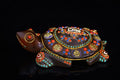 Generic Tibetan Temple Crystal Mosaic Dzi Beads 8 Treasures Lucky Turtle 1