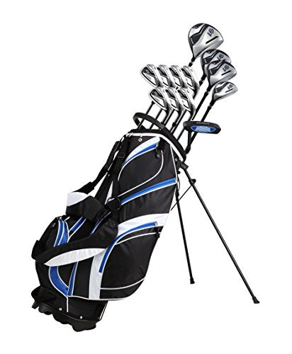 PRECISE S7 Tall Men’s Right Handed Complete Golf Club Set Black/Blue