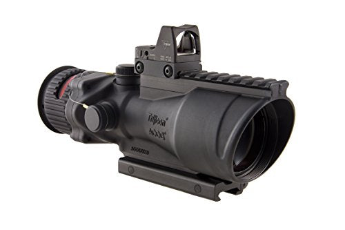 Trijicon 6x48mm ACOG Dual Illumination Red Chevron .308 Reticle Sight TA75 Mount Black