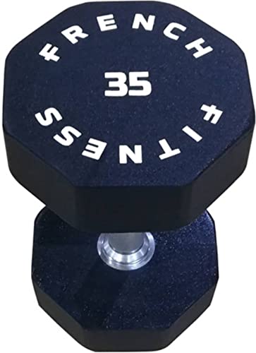 French Fitness Urethane 8 Sided Hex Dumbbell Set (5-50 lbs)