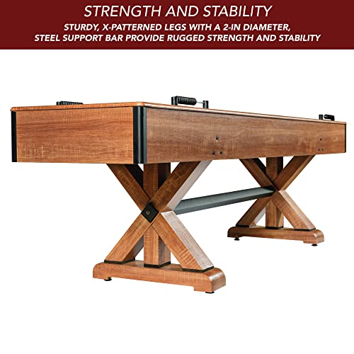 Hathaway Daulton 9-ft Shuffleboard Table White Oak Finish
