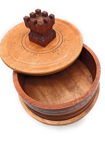 WORLDMARTSHOPPING WMS Shango Set Batea de Madera Decorada Cherry