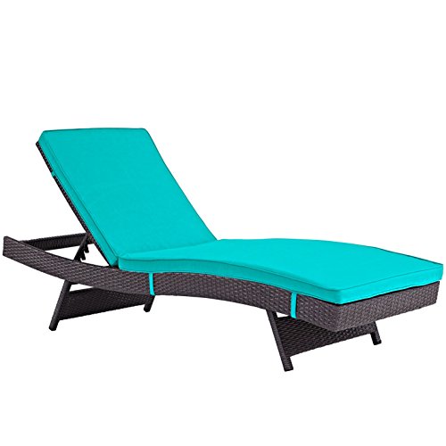America Luxury - Outdoor Modern Contemporary Urban Design Patio Balcony Chaise Lounge Chair Set of 6 Blue