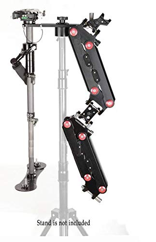 GOWE 1-8kg Load Steadycam Carbon Fiber Stabilizer with Vest and Sled Black