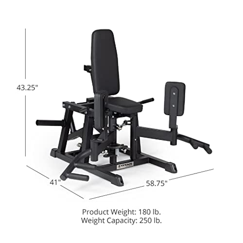 Titan Fitness Plate-Loaded Hip Abductor and Adductor Exercise Machine 250 LB