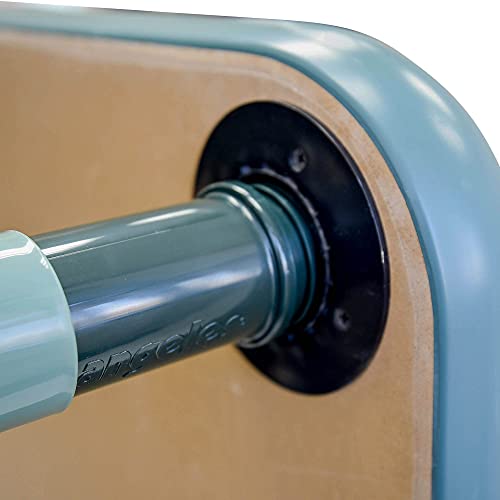Angeles BaseLine Classroom Table Teal Legs Grey Top