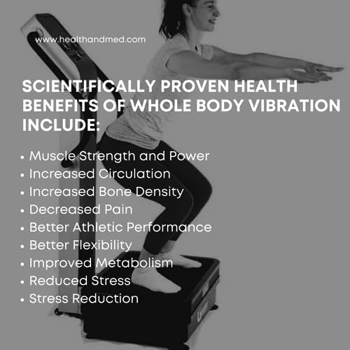 HEALTH AND MED.COM GForce Pro DX 1500W Dual Motor Vibration Plate Exercise Machine