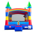 Pogo Bounce House Crossover Deluxe Rainbow Castle Inflatable 13x12x14.5 ft