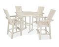 Polywood Modern Adirondack Bar Set Sand