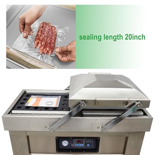 TECHTONGDA Double Chamber Vacuum Sealer Stainless Steel for Fruits & Vegetables