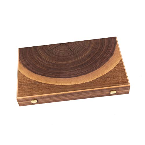 WE Games Luxury Walnut Backgammon Set 19" Handcrafted