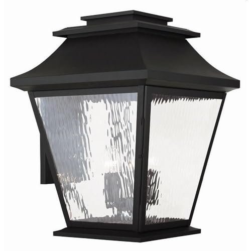 Bailey Street Home 5 Light Outdoor Wall Lantern Coastal Style Black 18"x24