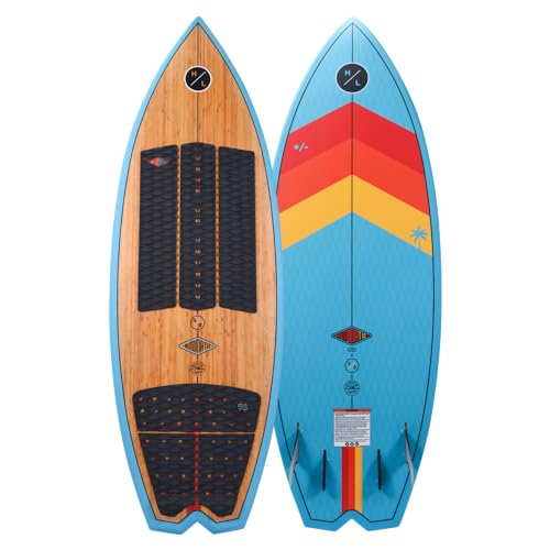 Hyperlite Automatic 4.7 Wakesurf Board Bamboo/Blue