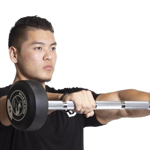 Bells of Steel Fixed Straight Barbell Set 20-110 lbs with Stand
