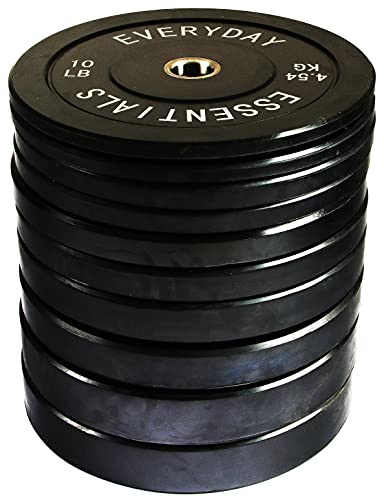 Signature Fitness Olympic Bumper Plate Black
