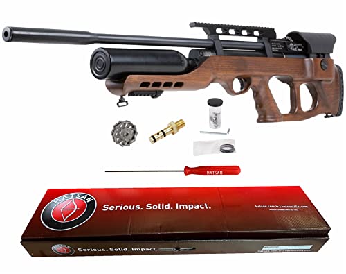 Hatsan AirMax .22 Cal Air Rifle Bundle with 250ct Pellets and 100 Paper Targets Black