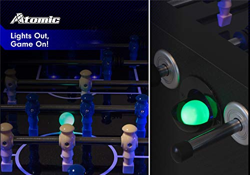 Atomic LED Light Up Foosball Table 55" Azure
