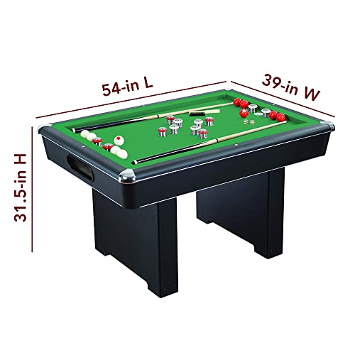 Hathaway Renegade 54-In Slate Bumper Pool Table Black/Green