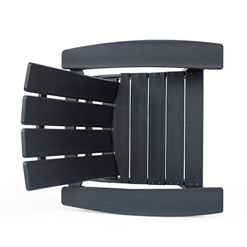 Christopher Knight Home Robert Outdoor Contemporary Adirondack Chair Set of 2 Matte Black