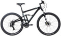 Quality 2024 Gravity FSX 29 LTD Dual Suspension 21 Speed Mountain Bike Matt Black