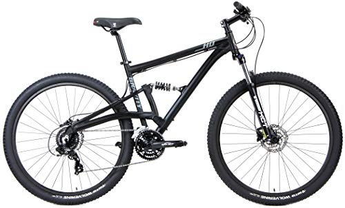Quality 2024 Gravity FSX 29 LTD Dual Suspension 21 Speed Mountain Bike Matt Black