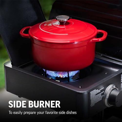 Char-Griller Texas Trio 3-Burner Gas & Charcoal Grill and Smoker Black