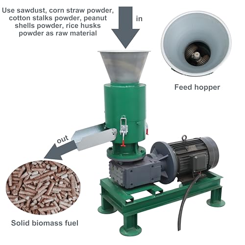 TECHTONGDA Wood Pellet Machine Press Pelletizer Green