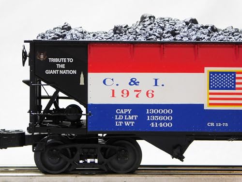 M.T.H. Electric Trains Lionel Cambria & Indiana Die-Cast Twin Hopper 2 Pack Multicolor