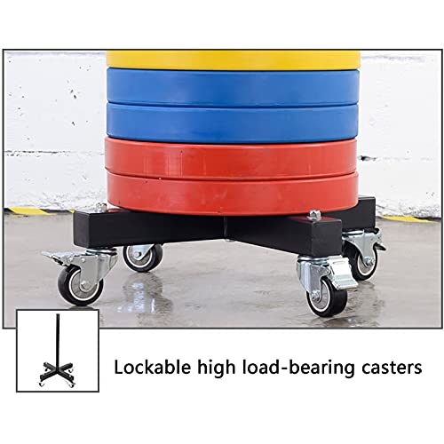 VEITEOX FTY Vertical Weight Plate Rack with Wheels, Olympic 2 Inch Weights Stand