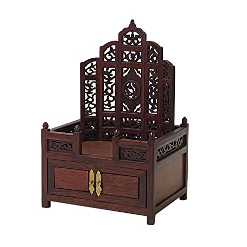 orientliving Chinese Rosewood Shrine Miniature Display Art AWS2674 Brown