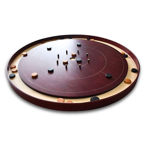 Crokinole Canada The Red Maple Tournament Style Crokinole Board Game Set Red