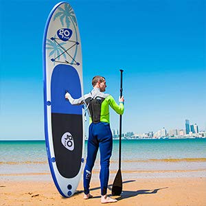 HOMGX 11’ Inflatable Stand Up Paddle Board Blue + White